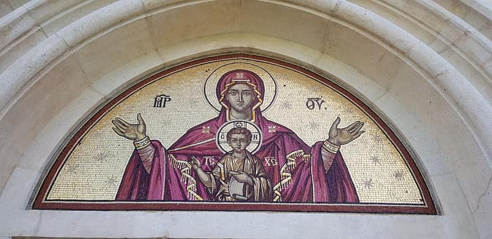 Mosaic at Trei Ierarhi Church in Iași