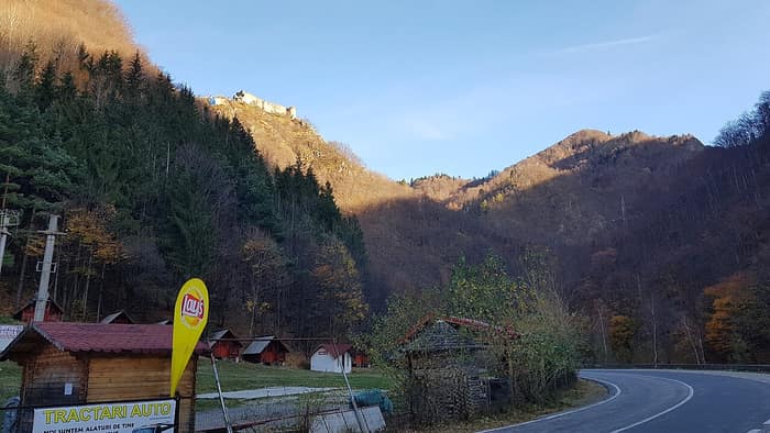 L’ensemble de la citadelle de Poenari