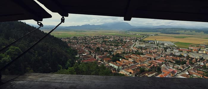 Vue sur la ville depuis la forteresse