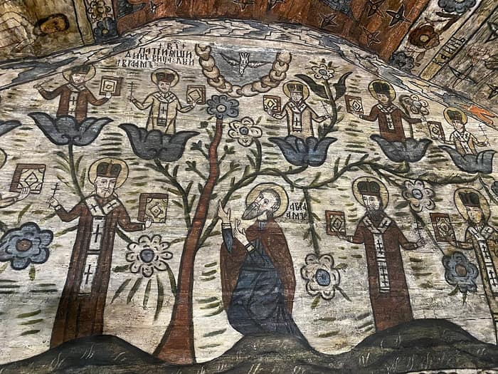 Die Holzkirche der heiligen Paraskeva in Desești, Ansicht 2