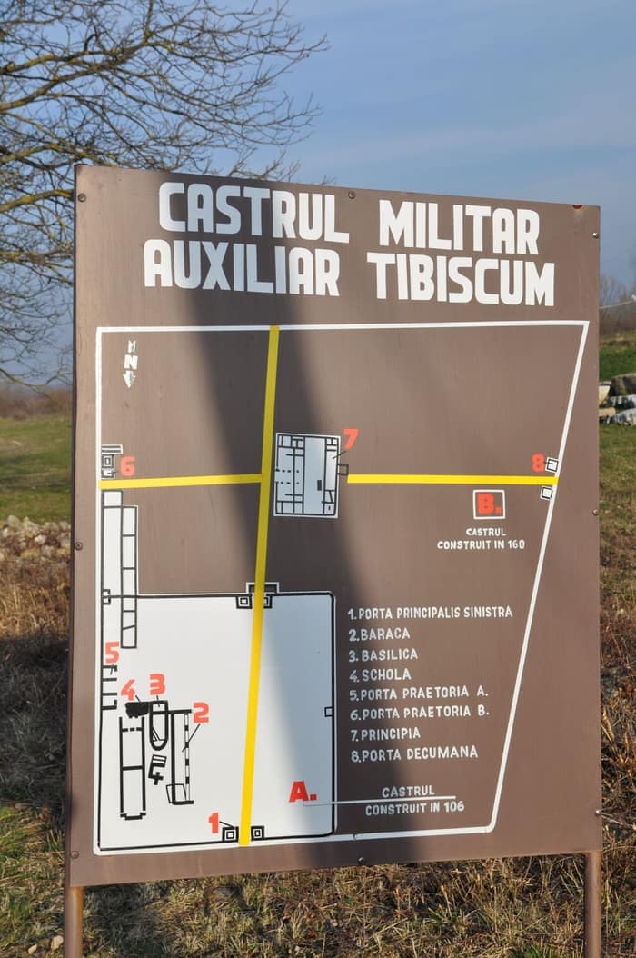 Tibiscum, veduta dei resti portati alla luce