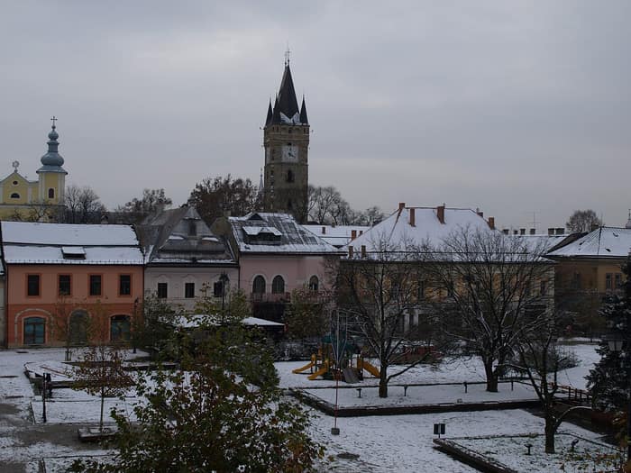 Der Stephansturm in einer zweiten Ansicht von Baia Mare
