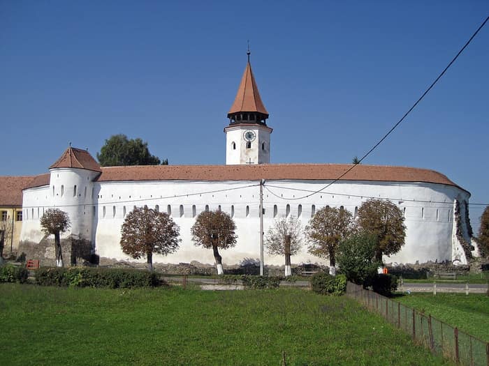 Ansicht der Kirchenburg Tartlau (Prejmer)