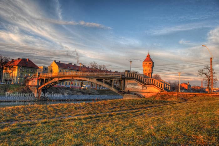 La passerelle vers la rue Gelu à Timișoara